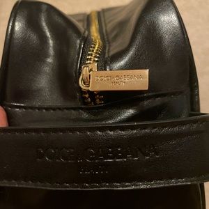 Dolce and Gabbana Faux Leather Beauty Bag
